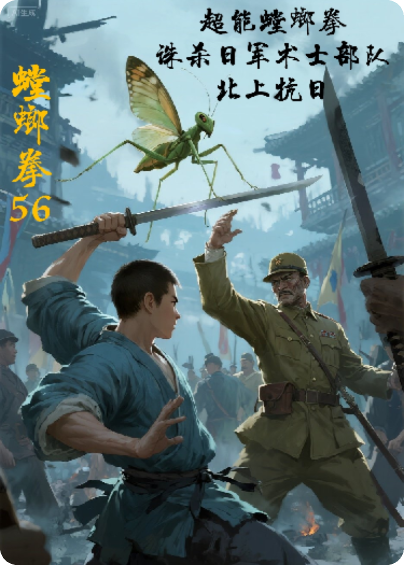 螳螂拳56超能螳螂拳·诛杀日军术士部队·北上抗日