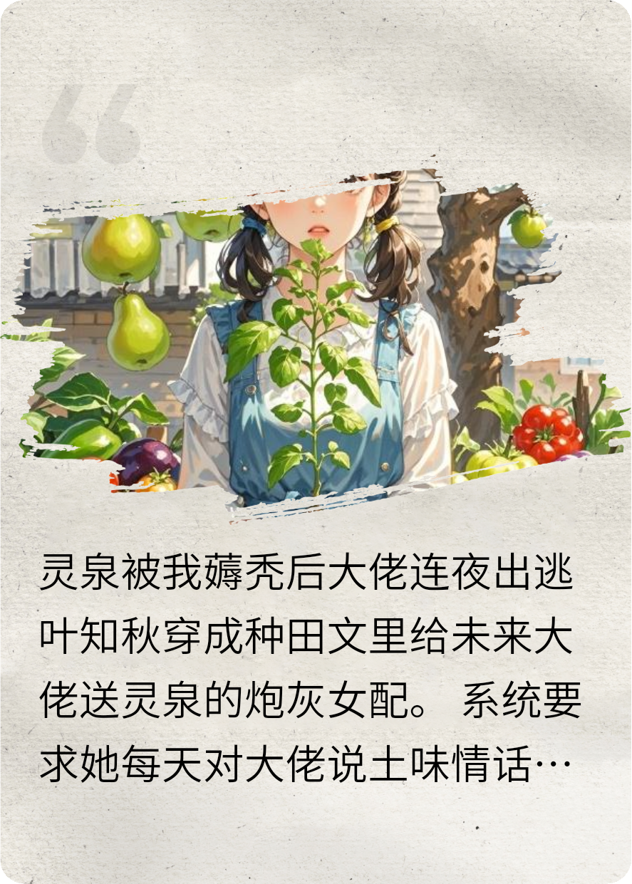 灵泉被我薅秃后大佬连夜出逃