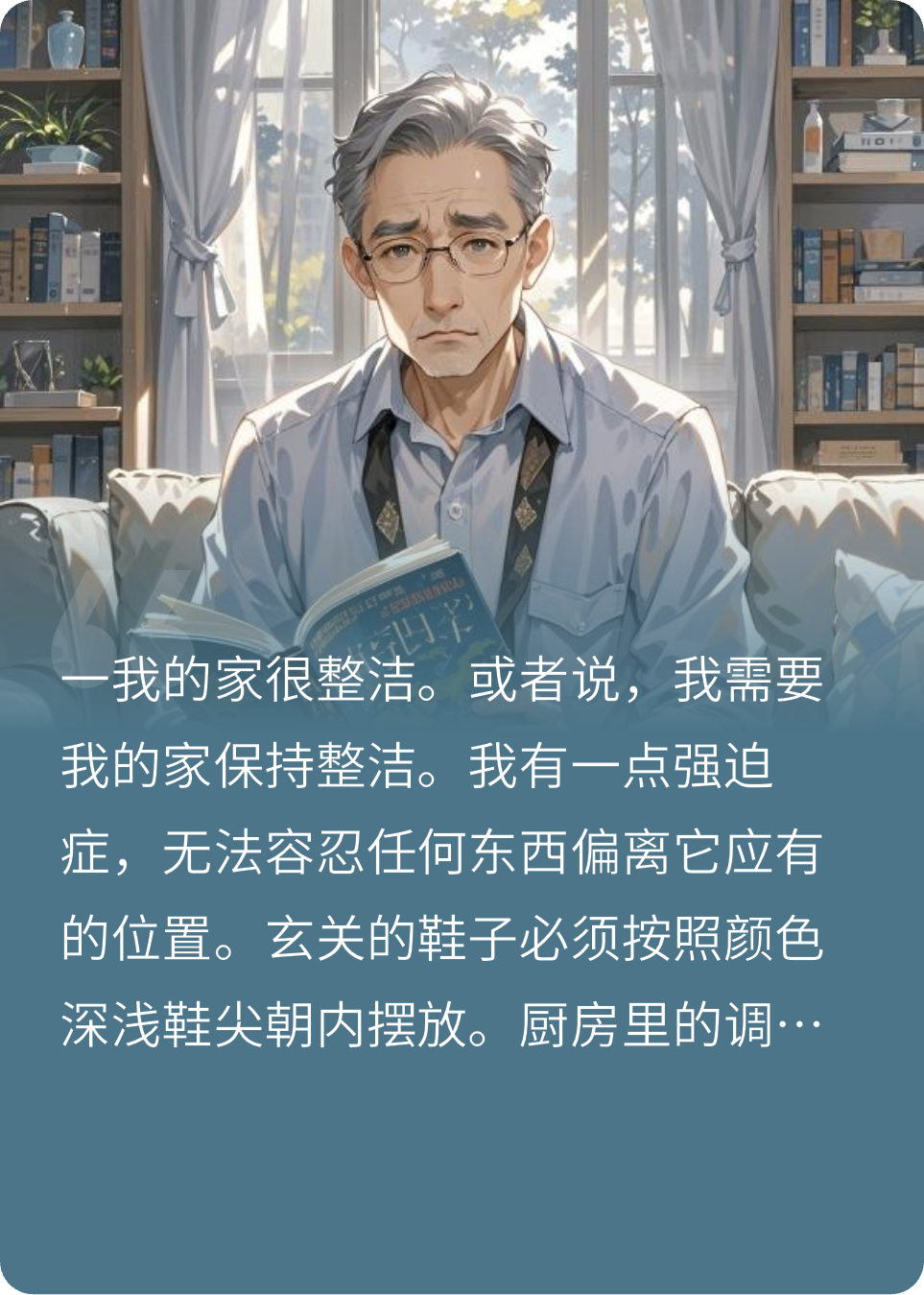 我书架上的书歪了