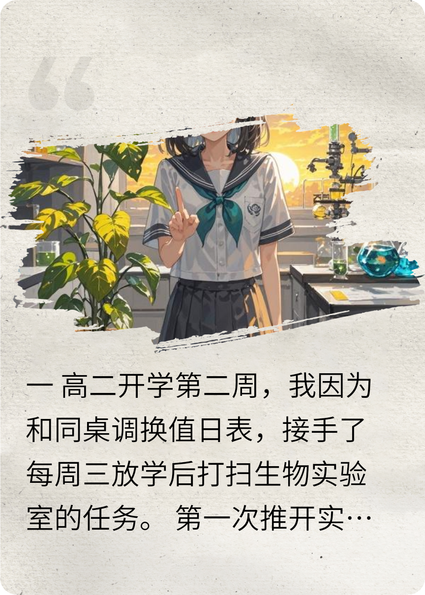 每周三值日，我都在绿萝里，捡到同张写满名字的便利贴