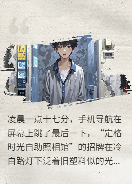 我在24小时自助照相馆，捡到了自己的“遗照”