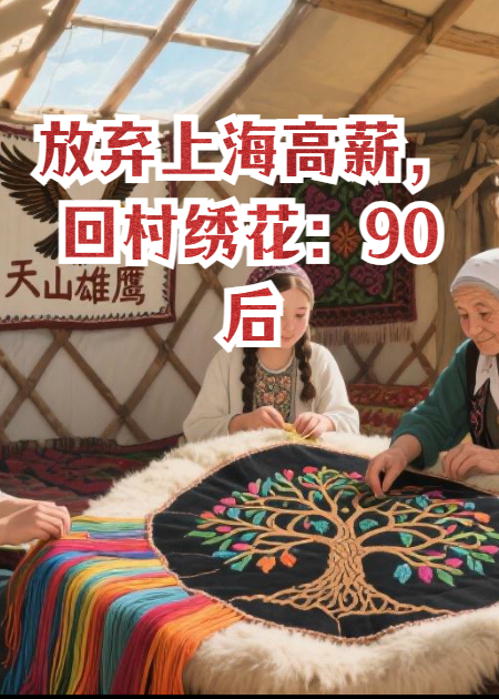放弃上海高薪，回村绣花：90后女孩让天山刺绣火到国外