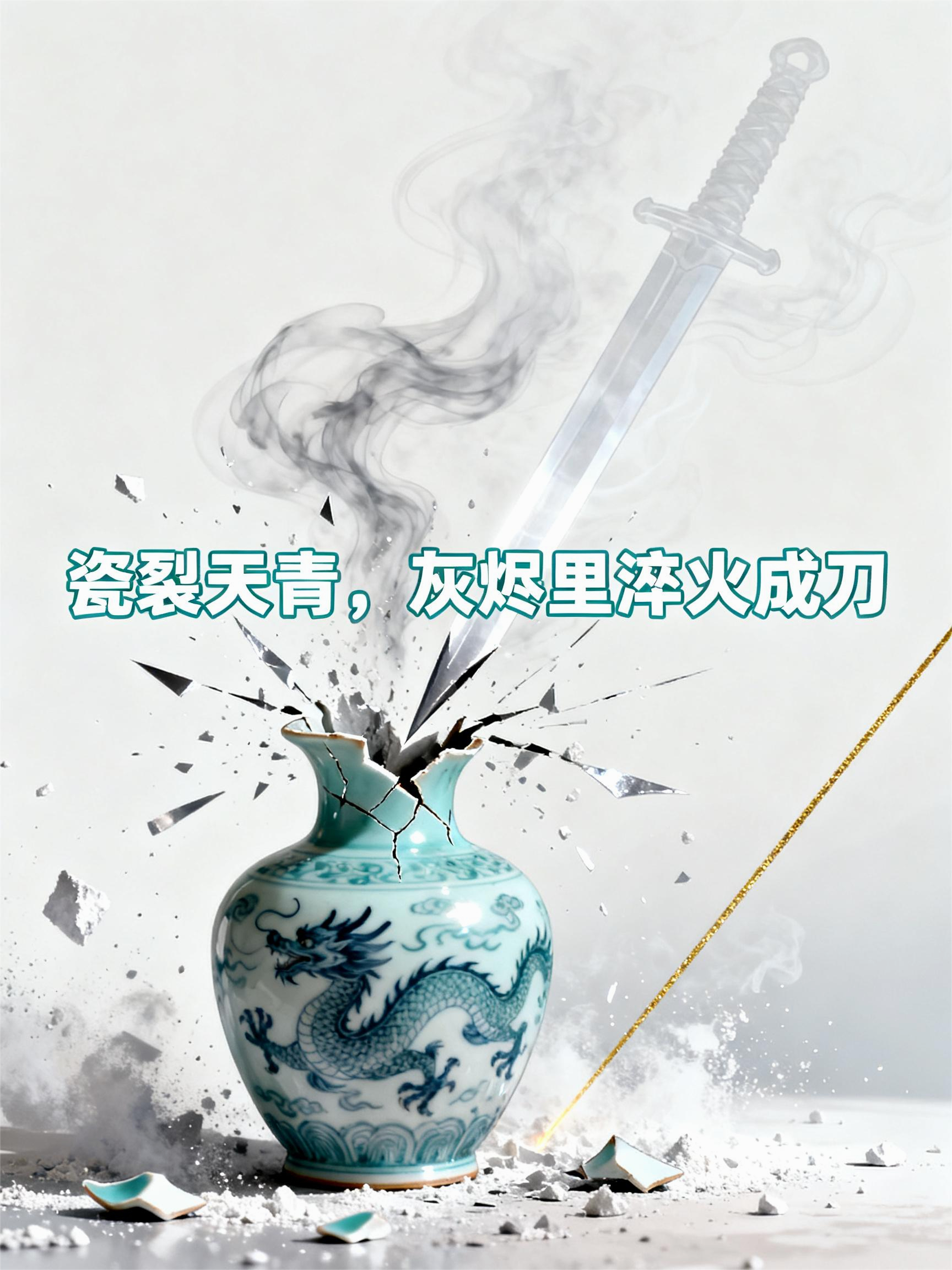 瓷裂天青，灰烬里淬火成刀