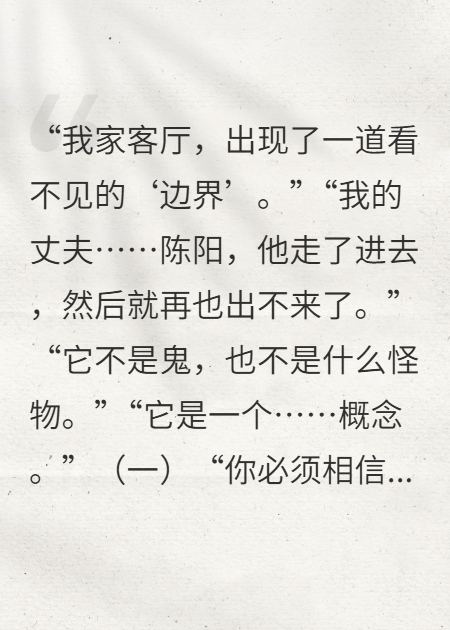 我家客厅，出现了一道看不见的‘边界’！