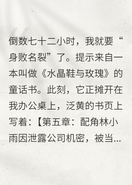 72小时死局！职场炮灰靠剧透反杀主角！