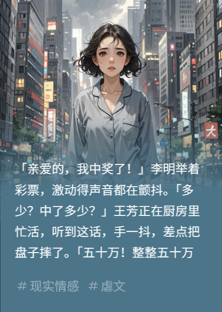 中了50万，立马和妻子离婚