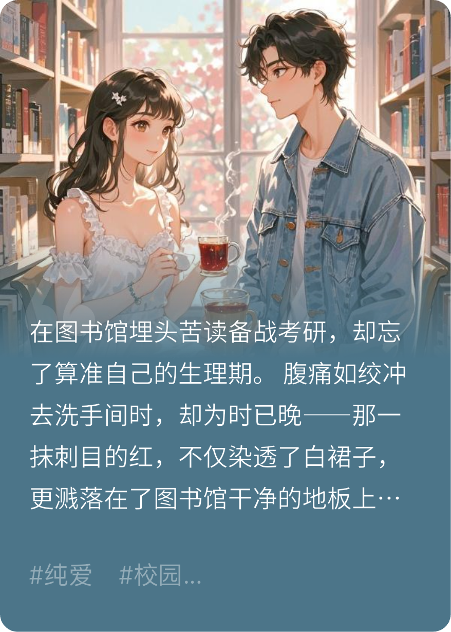 图书馆社死现场，Crush却递来红糖水