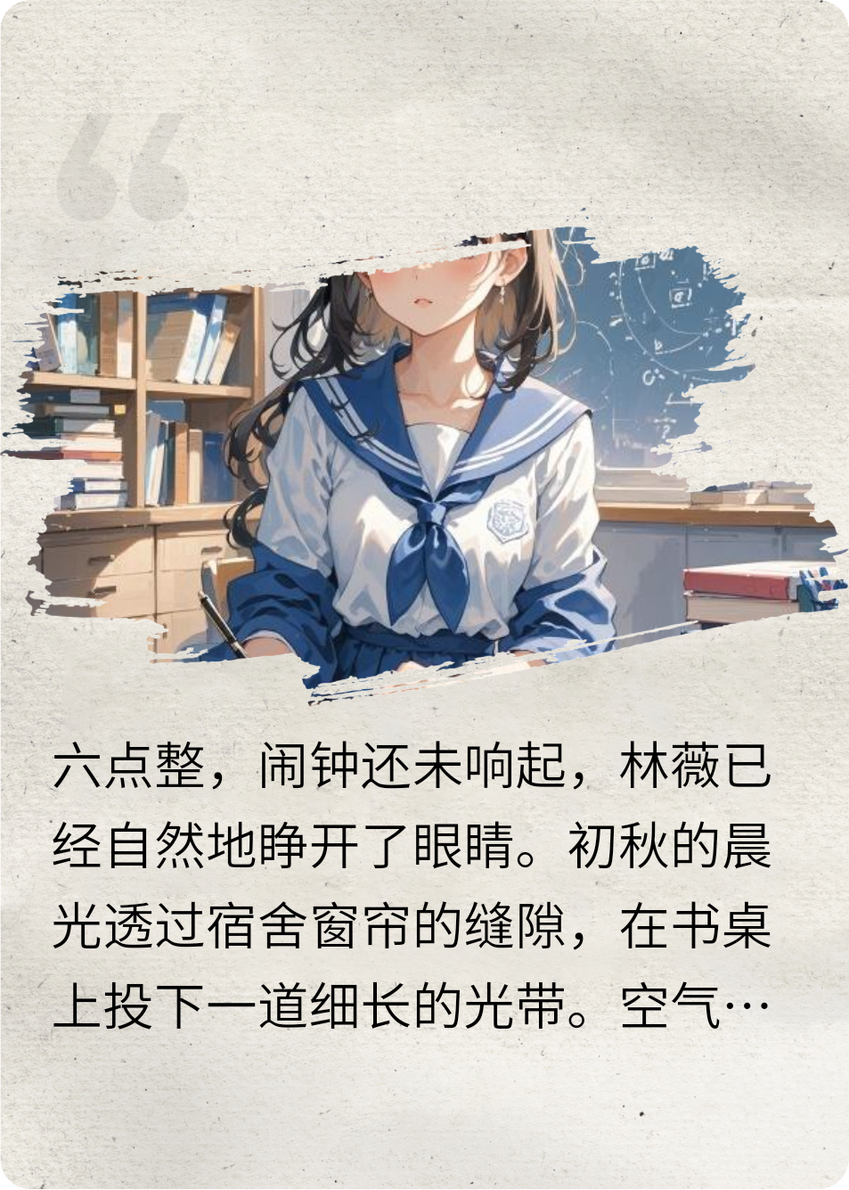 校园生活的一天