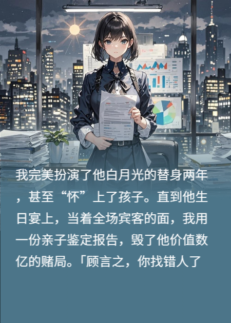 毁掉替身人设后，顾总他跪了
