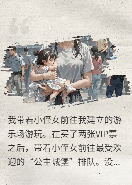 带着小侄女去游乐场，却遇到老公的宝贝