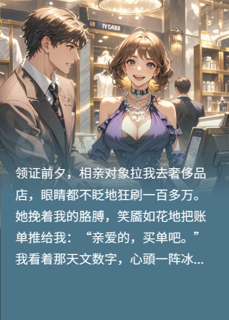领证前，相亲女狂刷百万，要我买单：你哪位？