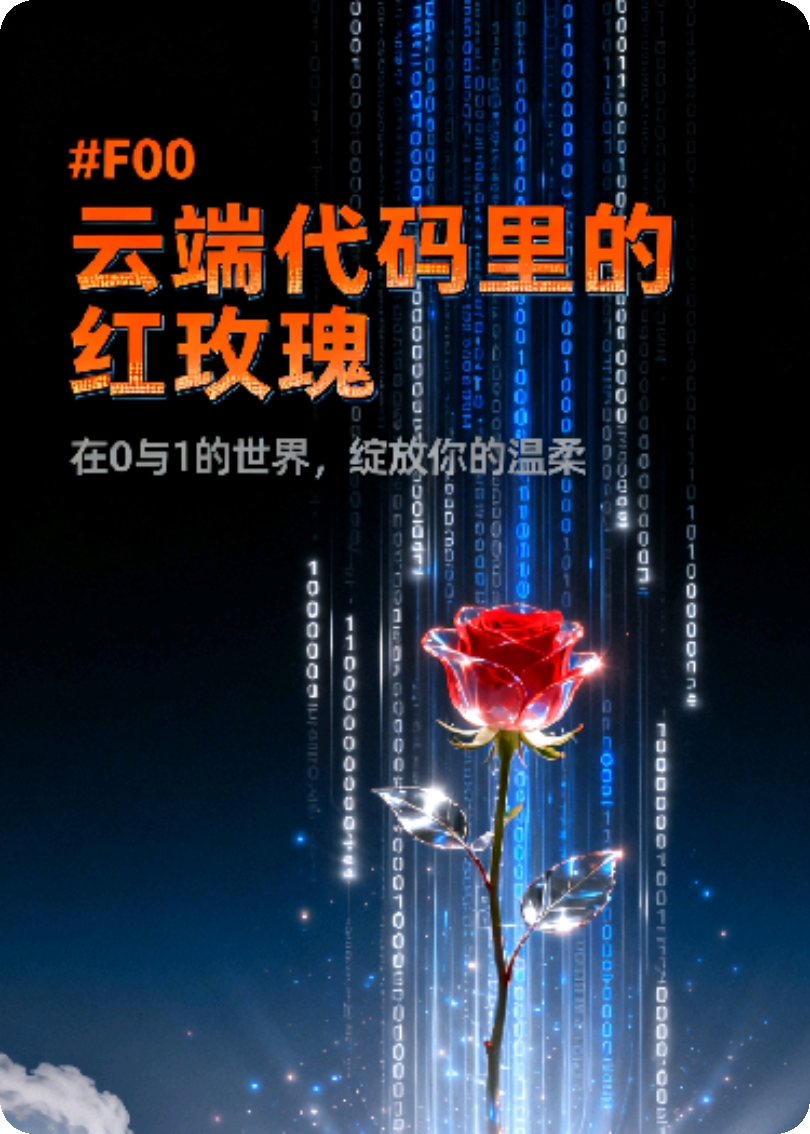 云端代码里的红玫瑰