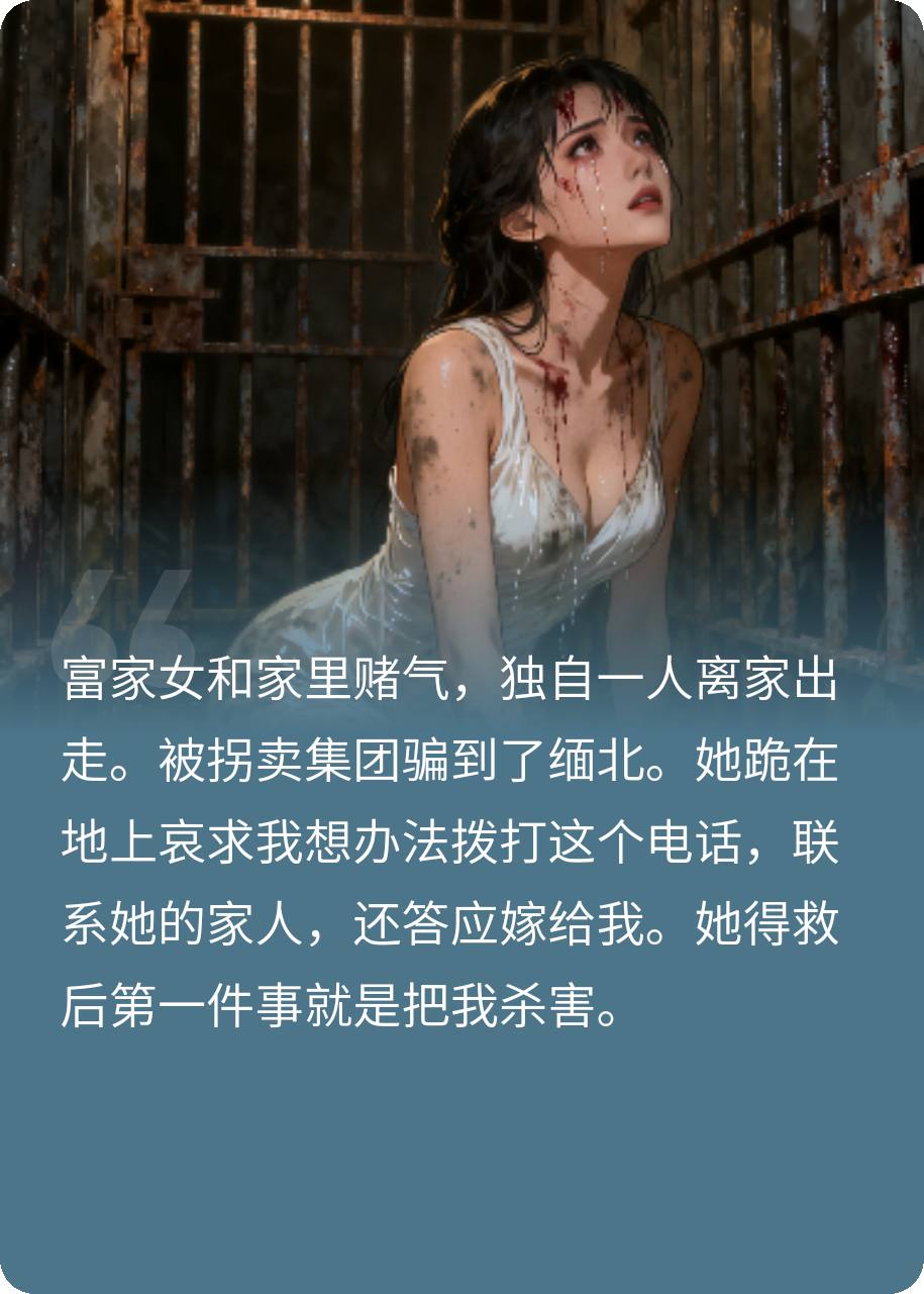 重生缅北，富家女求我就她，得救后却将我杀害