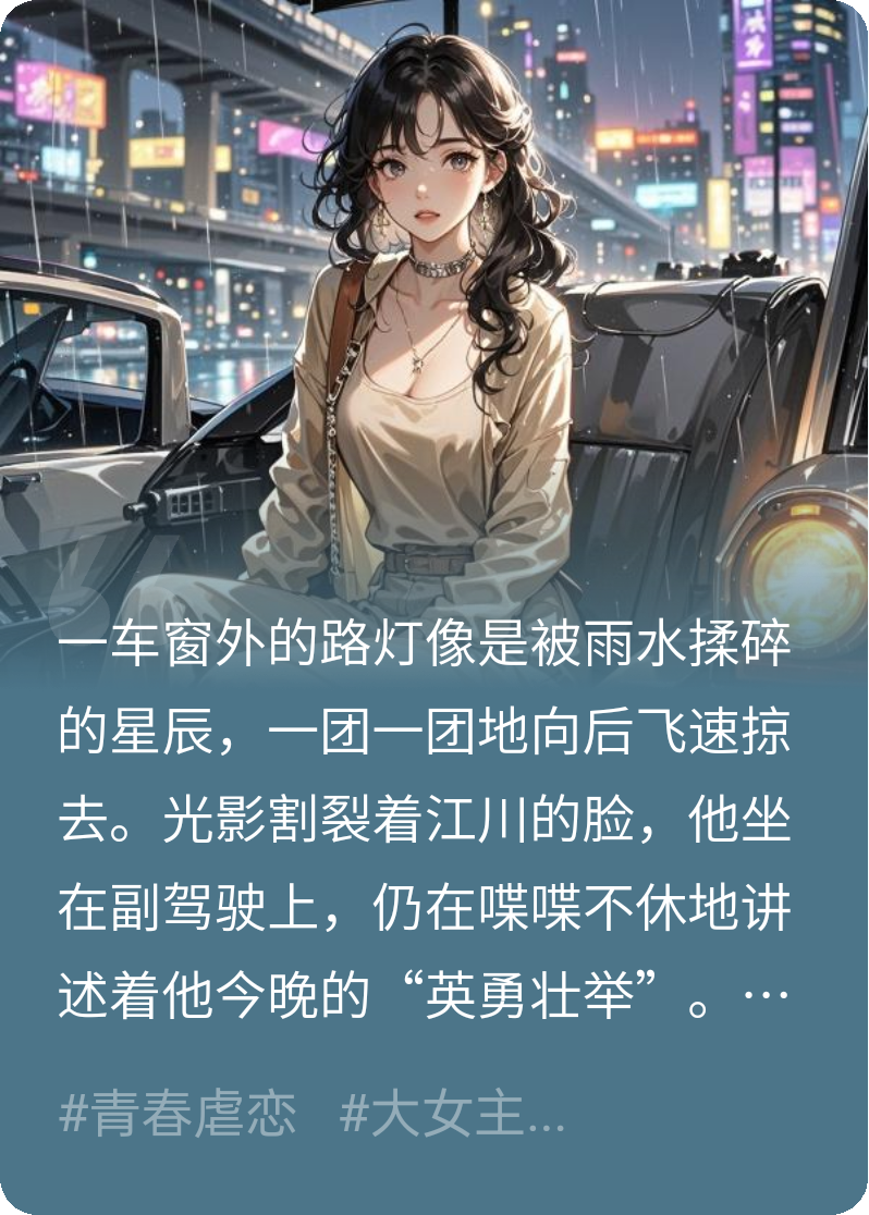 他在同学会上替我挡了一杯酒回家的路上我把他踹下了车
