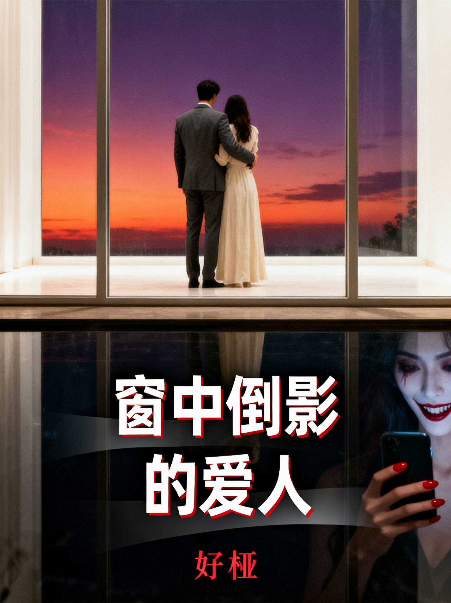 窗中倒影的爱人