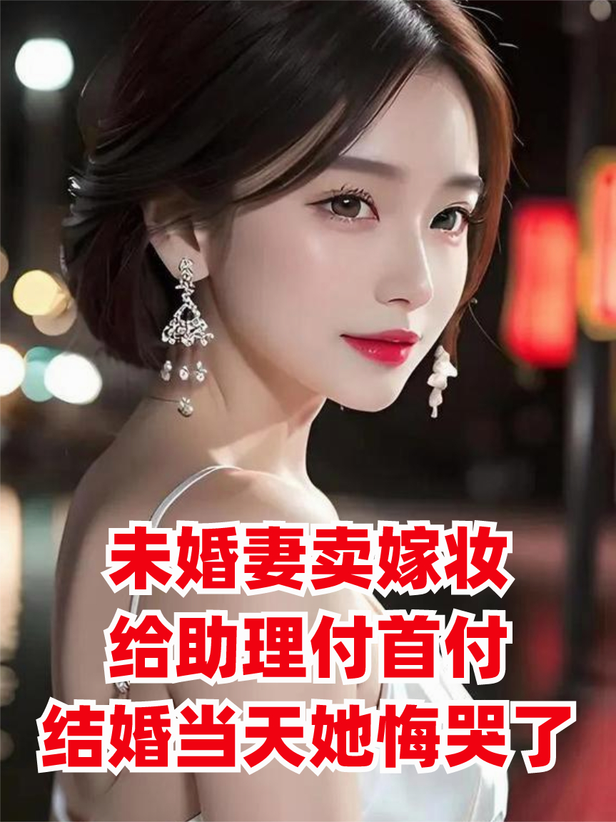 未婚妻卖嫁妆给助理付首付，结婚当天她悔哭了