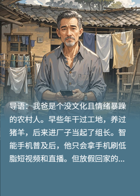 只会刷低质短视频的父亲迷恋上拍照