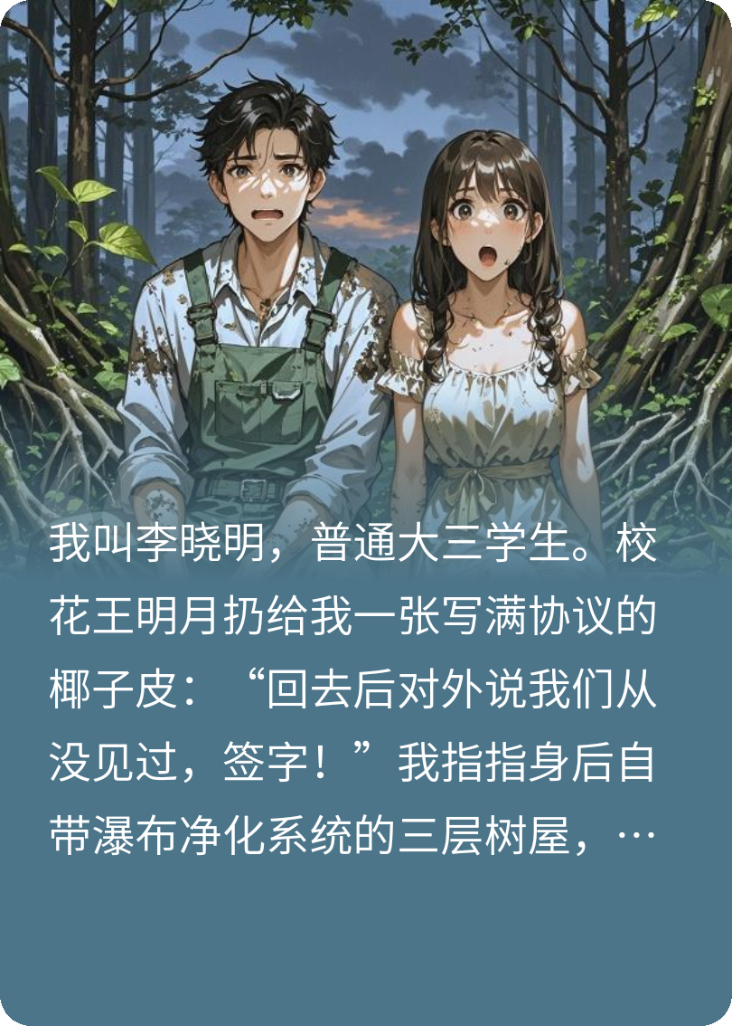 与校花流落无人岛，她竟然