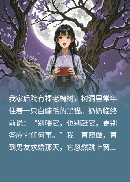 槐树洞里住着个白睫毛精怪