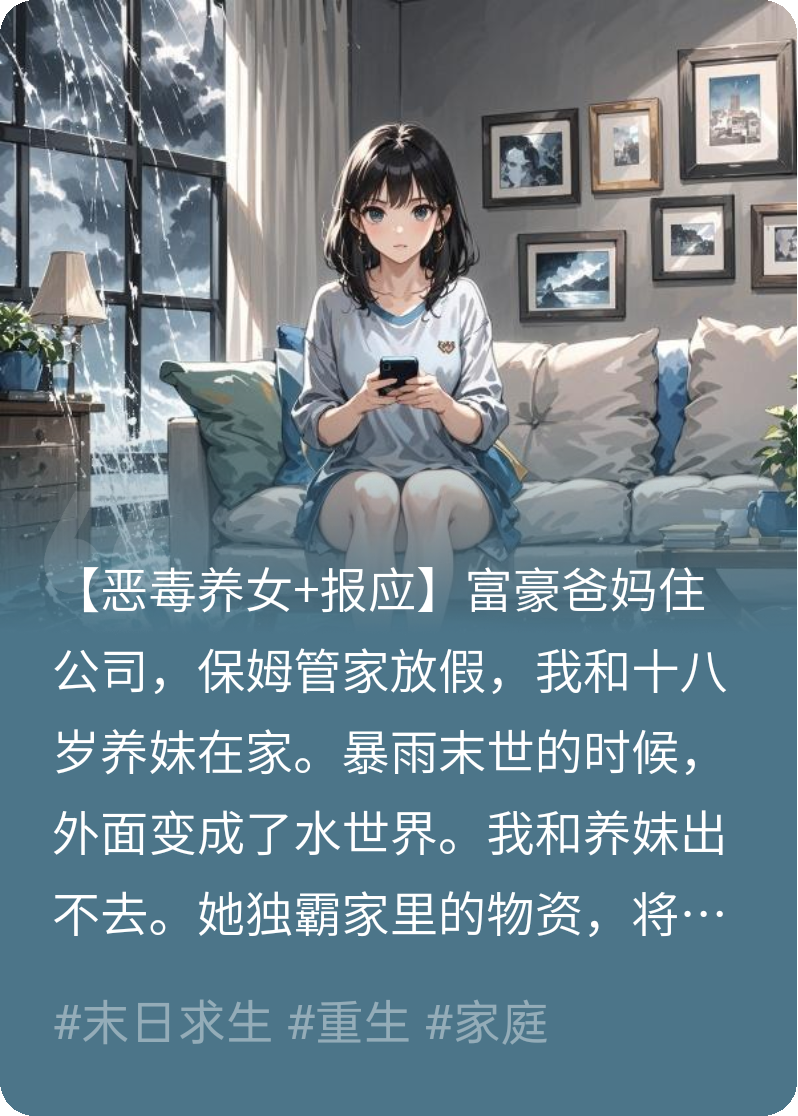 暴雨，恶毒养妹一块薯片也不给我