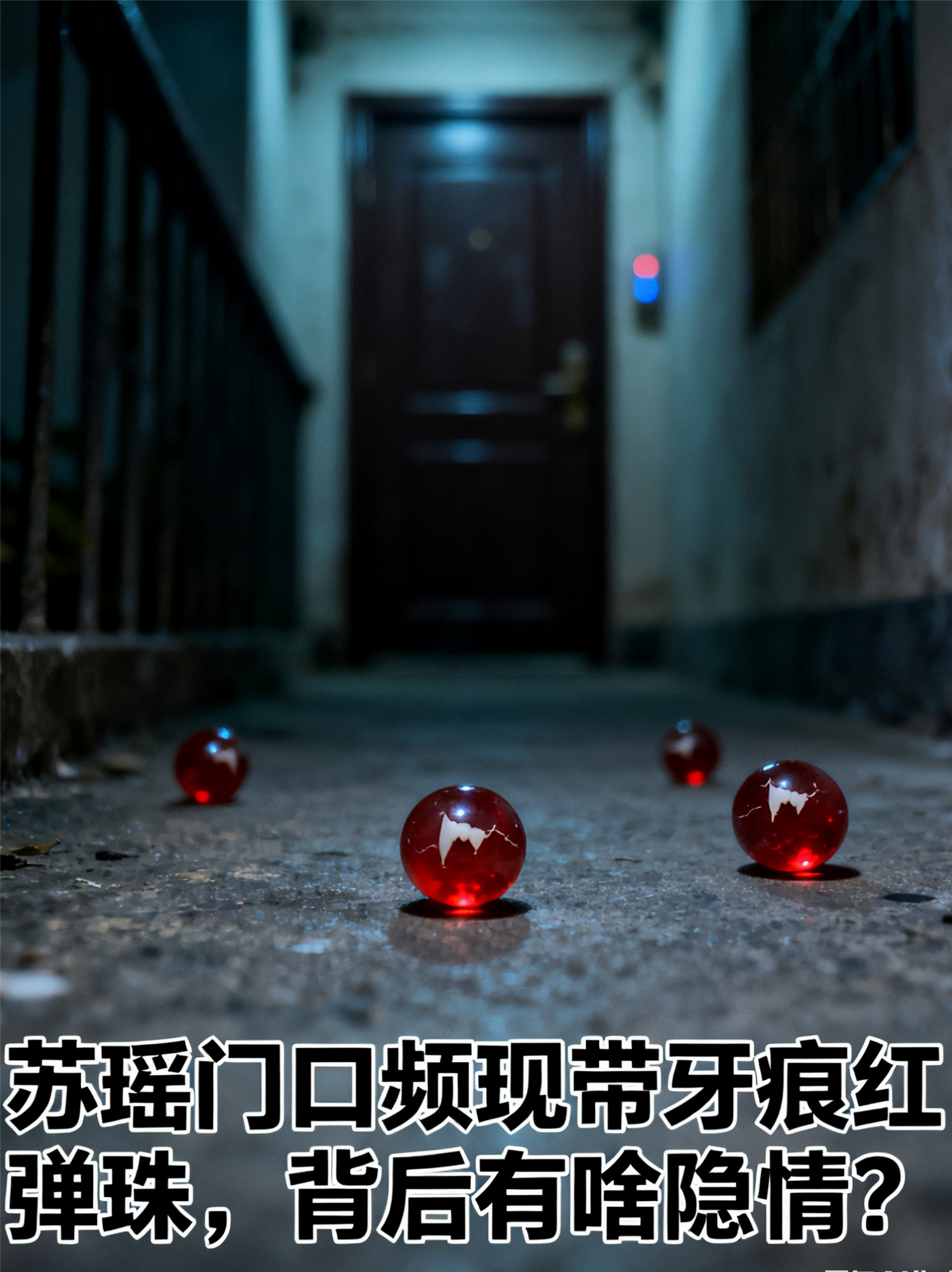 苏瑶门口频现带牙痕红弹珠，背后有啥隐情？