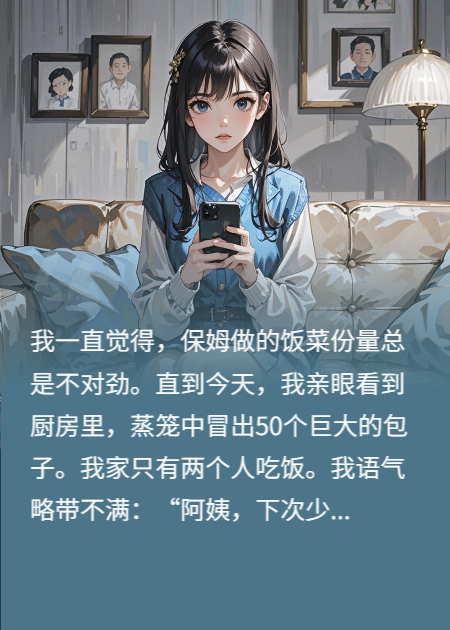 我家2口人吃饭，保姆却蒸了50个巨大包子
