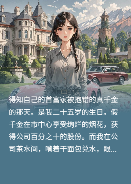 首富千金要钱不要情，格局打开了