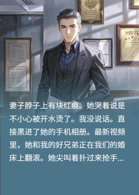 妻子脖子有红痕，我黑进她手机，婚床视频辣眼睛