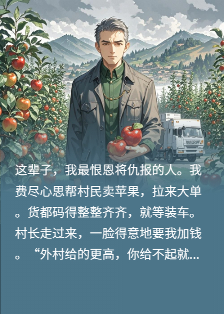 帮村民卖苹果，村长坐地起价，我扭头去邻村：烂地里吧