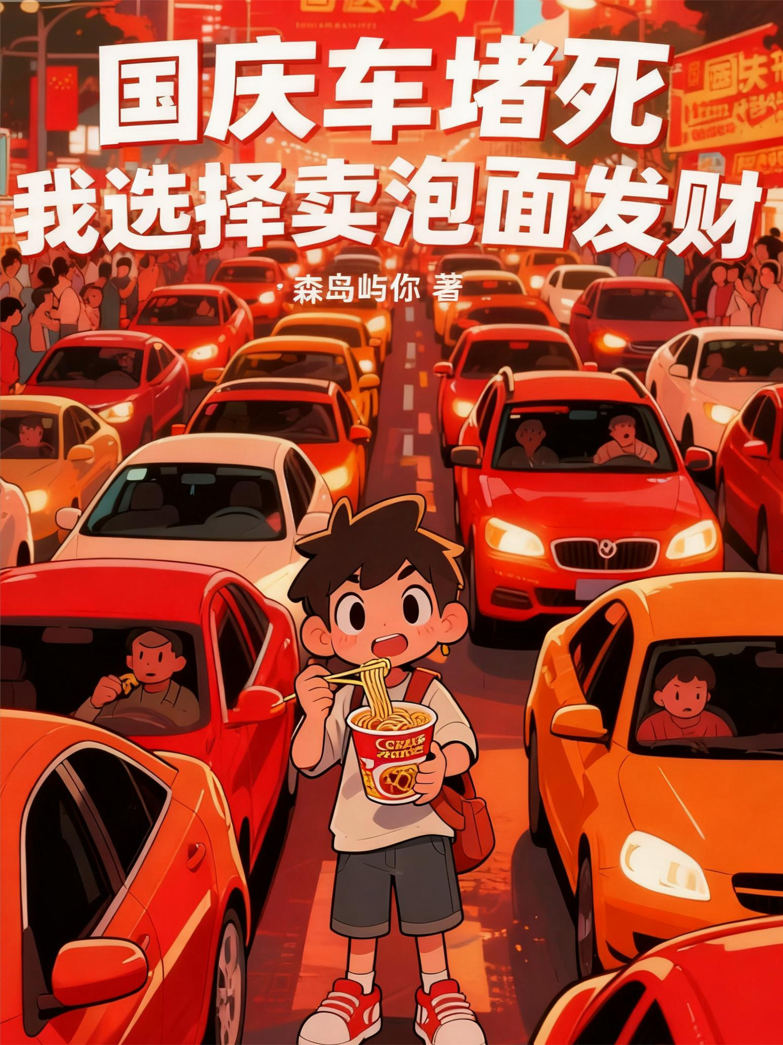 国庆车堵死，我选择卖泡面发财