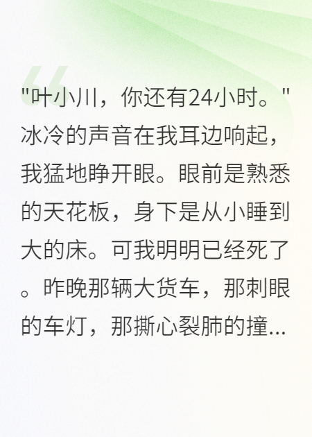 死神给我24小时和父母最后告别