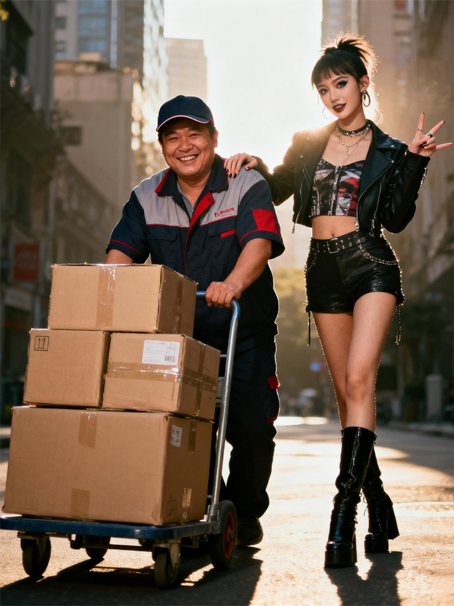 《雨中的速写与街角的光》