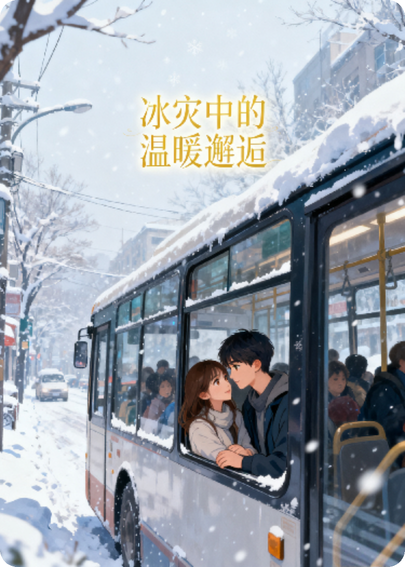 冰灾中的温暖邂逅