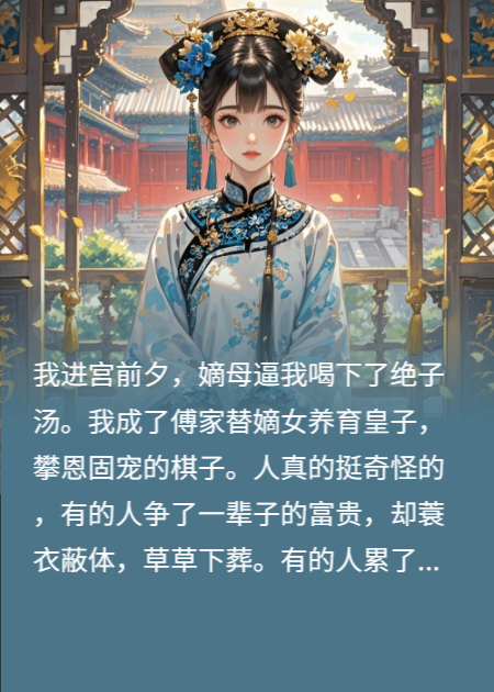 我进宫前夕，嫡母逼我喝下了绝子汤