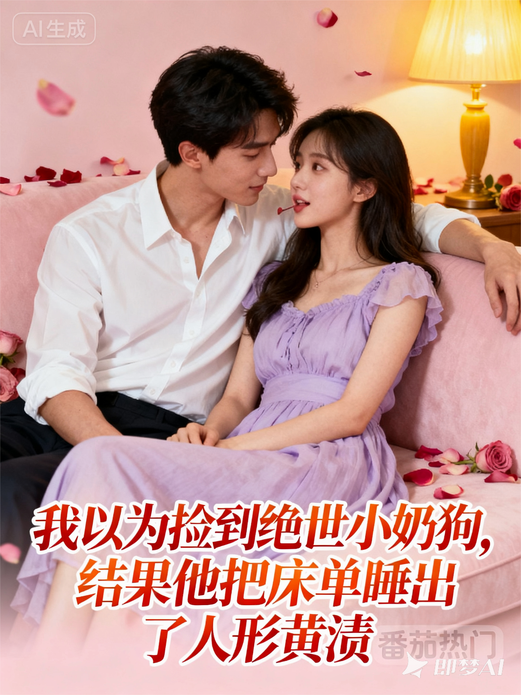 我以为捡到绝世小奶狗，结果他把床单睡出了人形黄渍