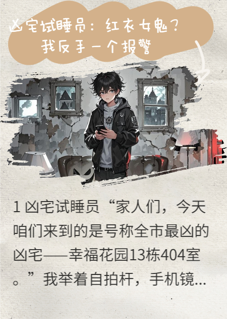 凶宅试睡员:红衣女鬼？我反手一个报警！
