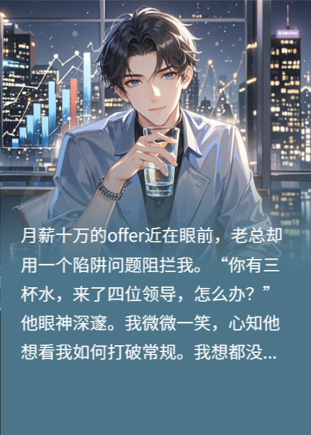 offer面试老总出题：3杯水4领导。高情商发言，他愣了