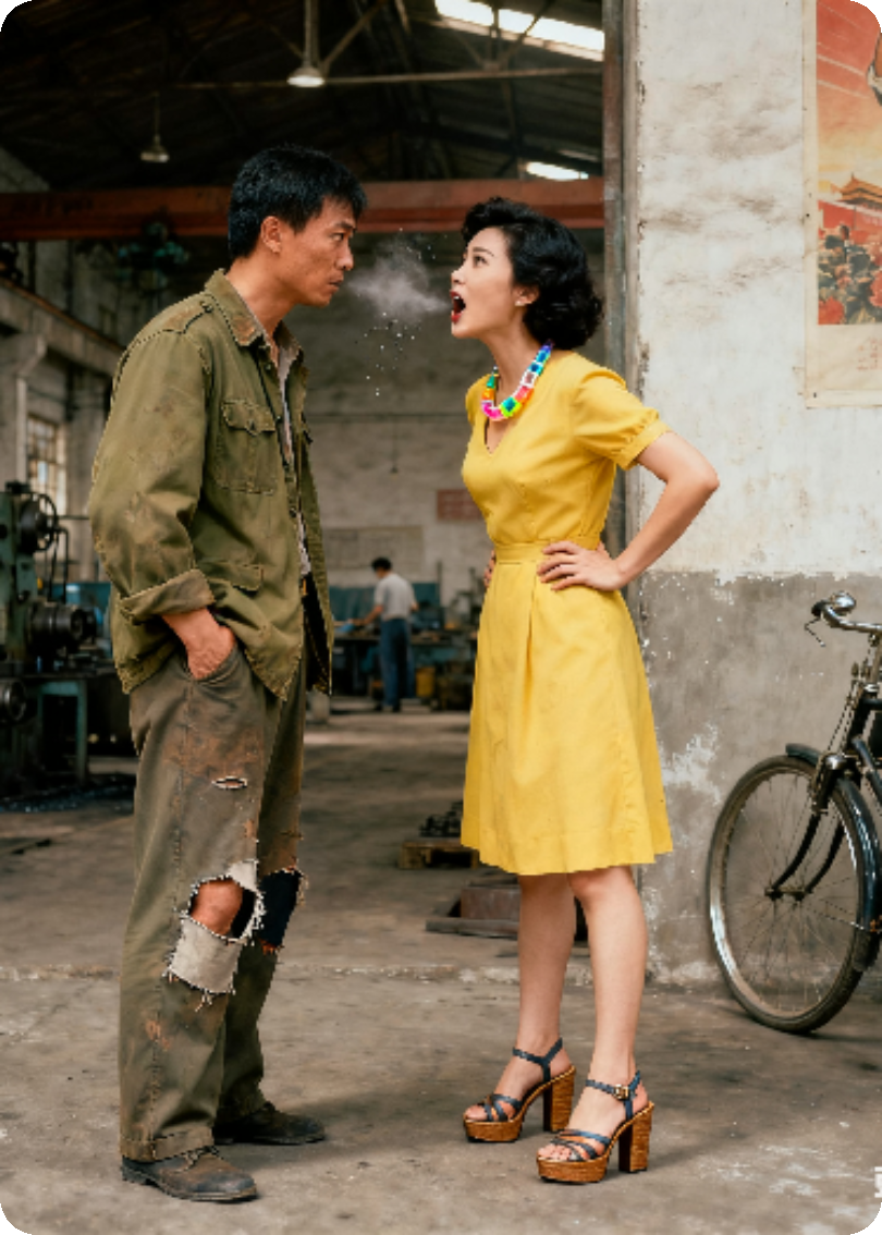 八零年代：妻子为虚荣把木讷的我撵出了她家的乡镇工厂