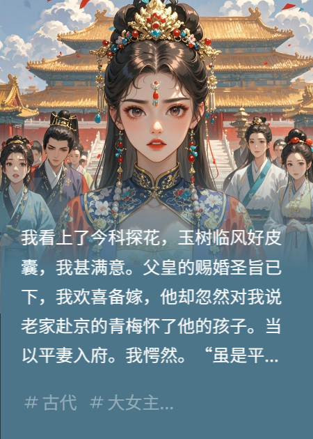 青梅怀孕，驸马让我做小，被我打脸全家