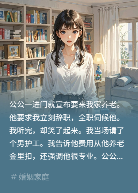 公公要我全职伺候，我请男护工刷他卡，他瞬间变脸