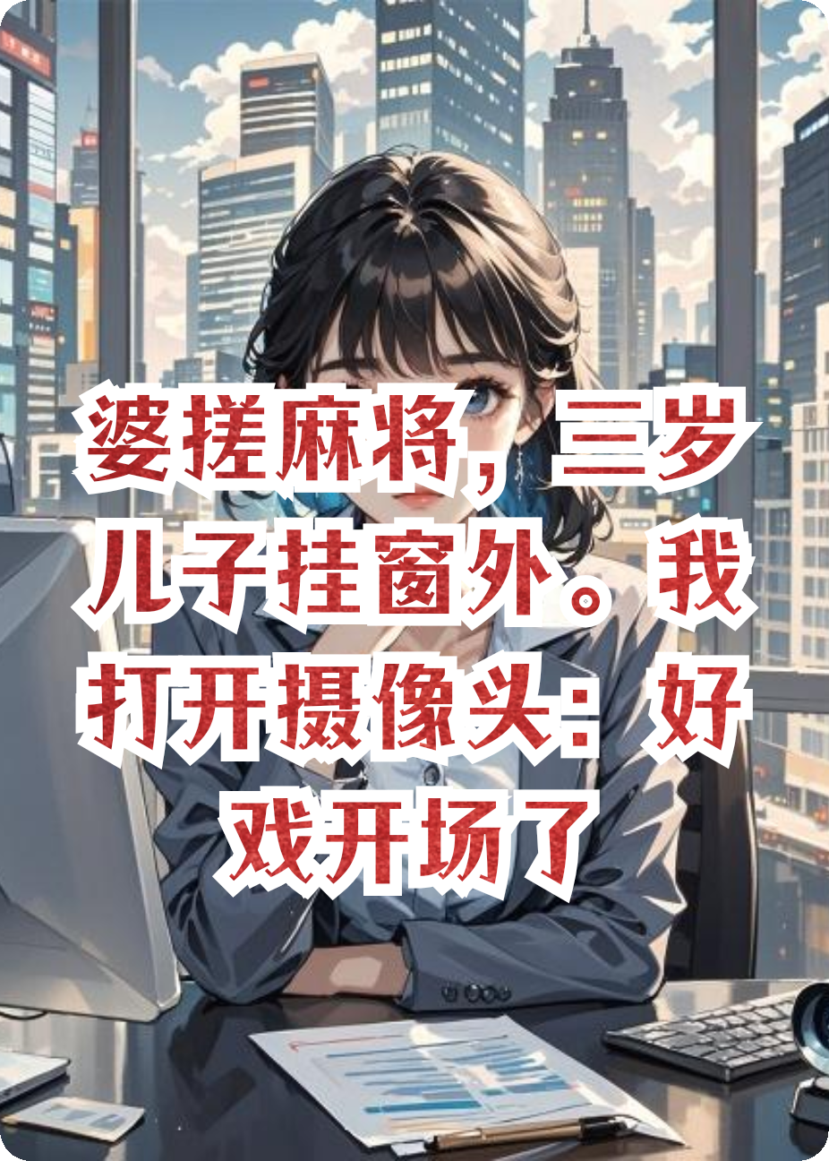 婆搓麻将，三岁儿子挂窗外。我打开摄像头：好戏开场了