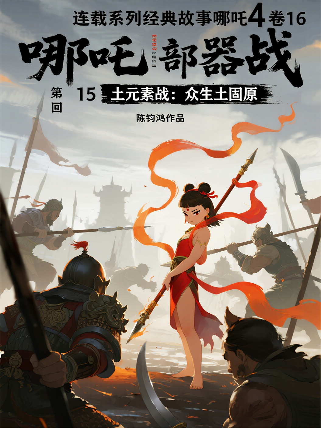 哪吒4卷第16部神器战第15回土元素战：众生土固原
