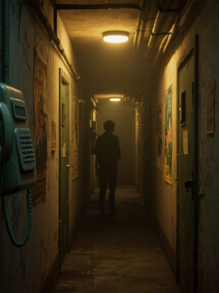 楼道里的灰衣人