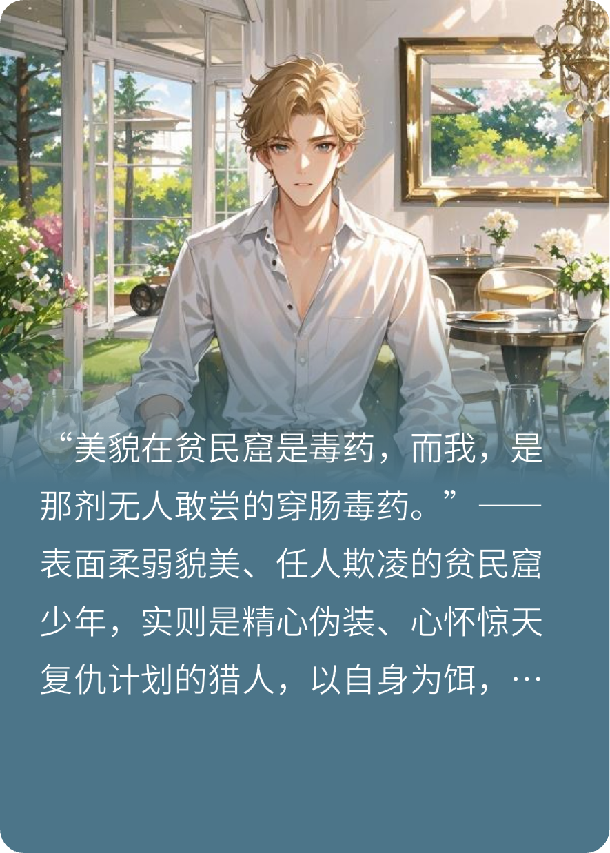 他把贫民窟琉璃美人锁金笼，却不知美人皮藏着淬毒的刀