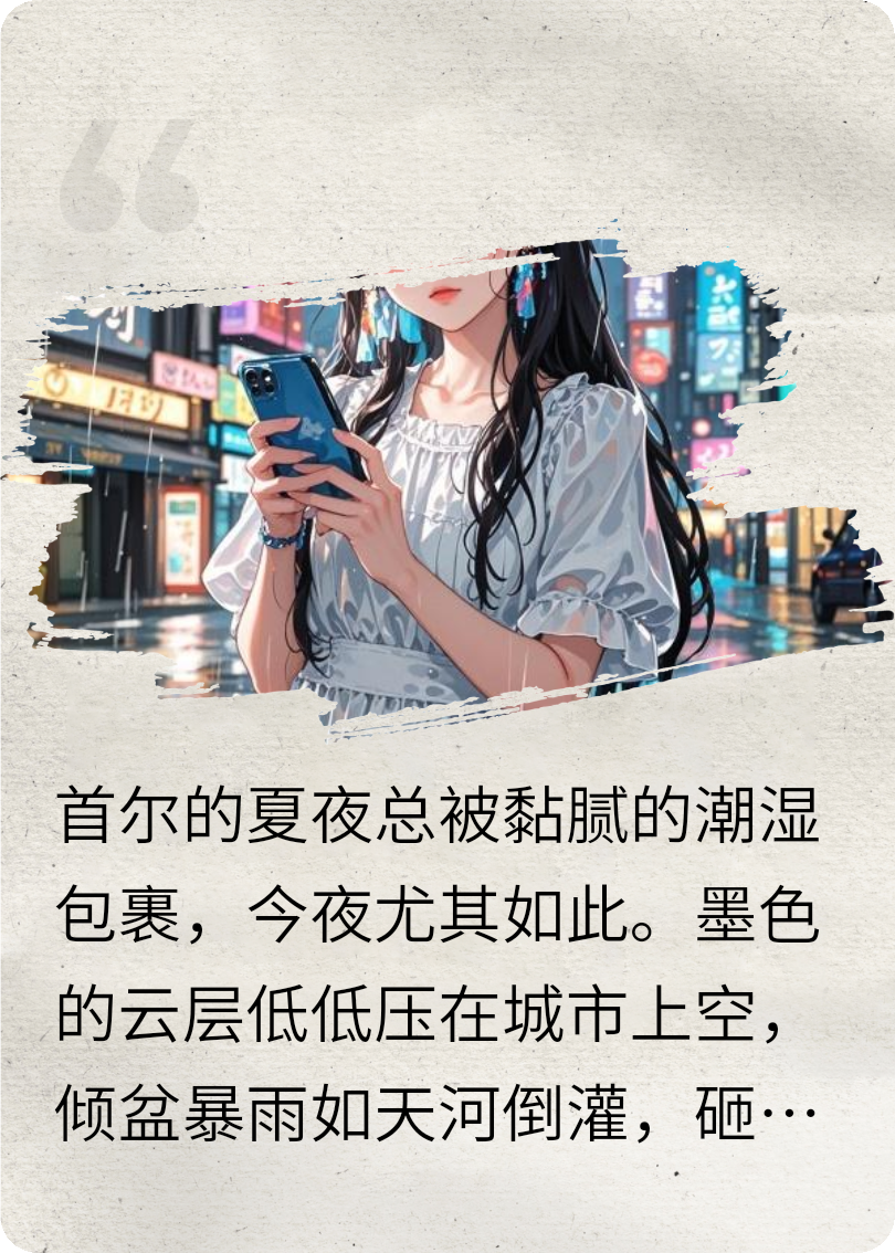 首尔雨夜的绝响：当“国民初恋”用生命点燃正义火种
