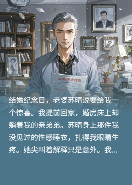 纪念日撞破奸情，我让妻子给弟弟收尸