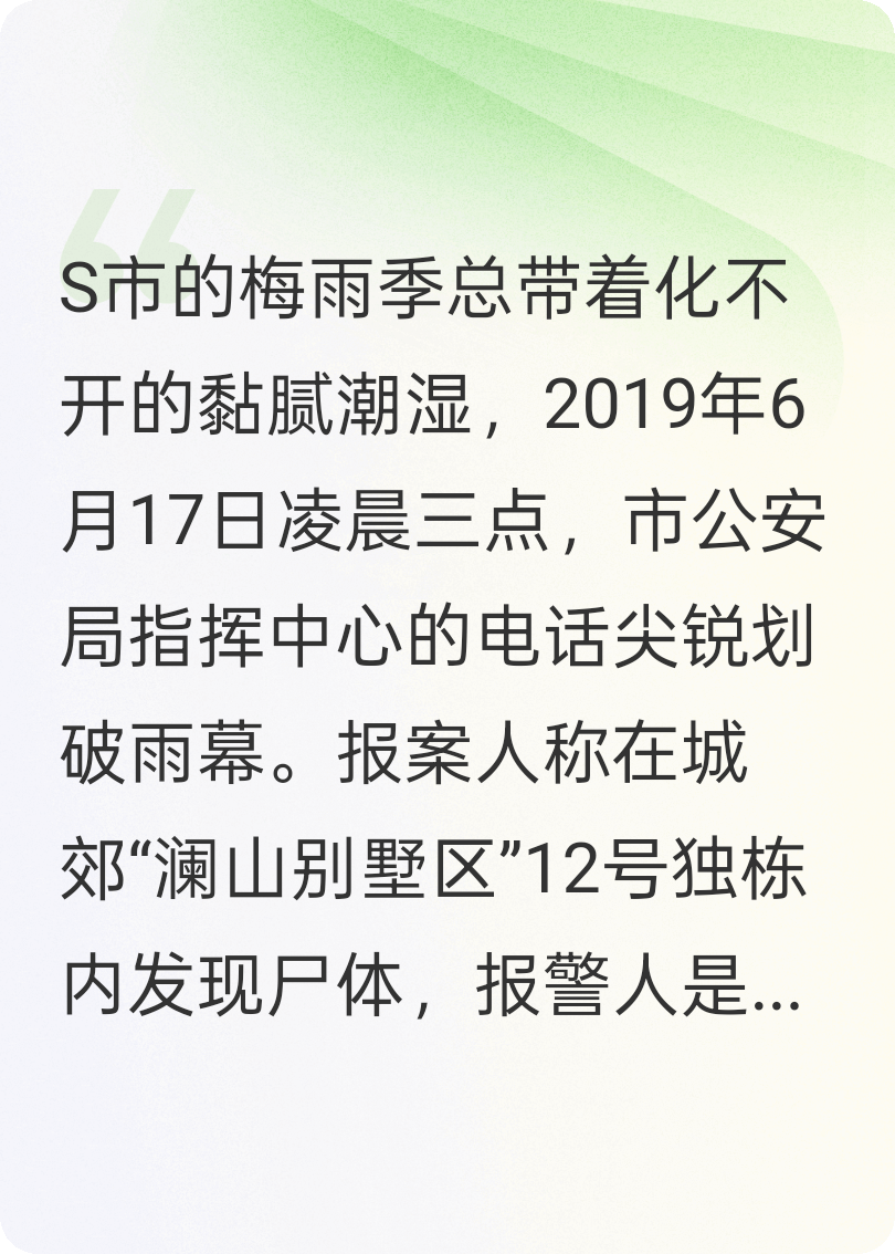 黑夜追凶之深城回响