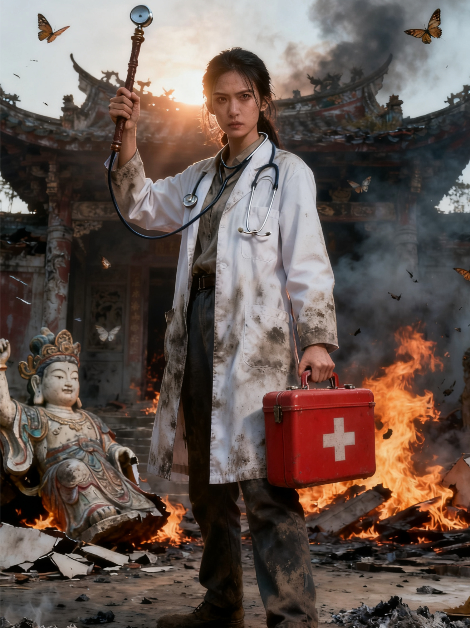 祠堂审我那夜，我把神婆的毒米烧给了祖宗