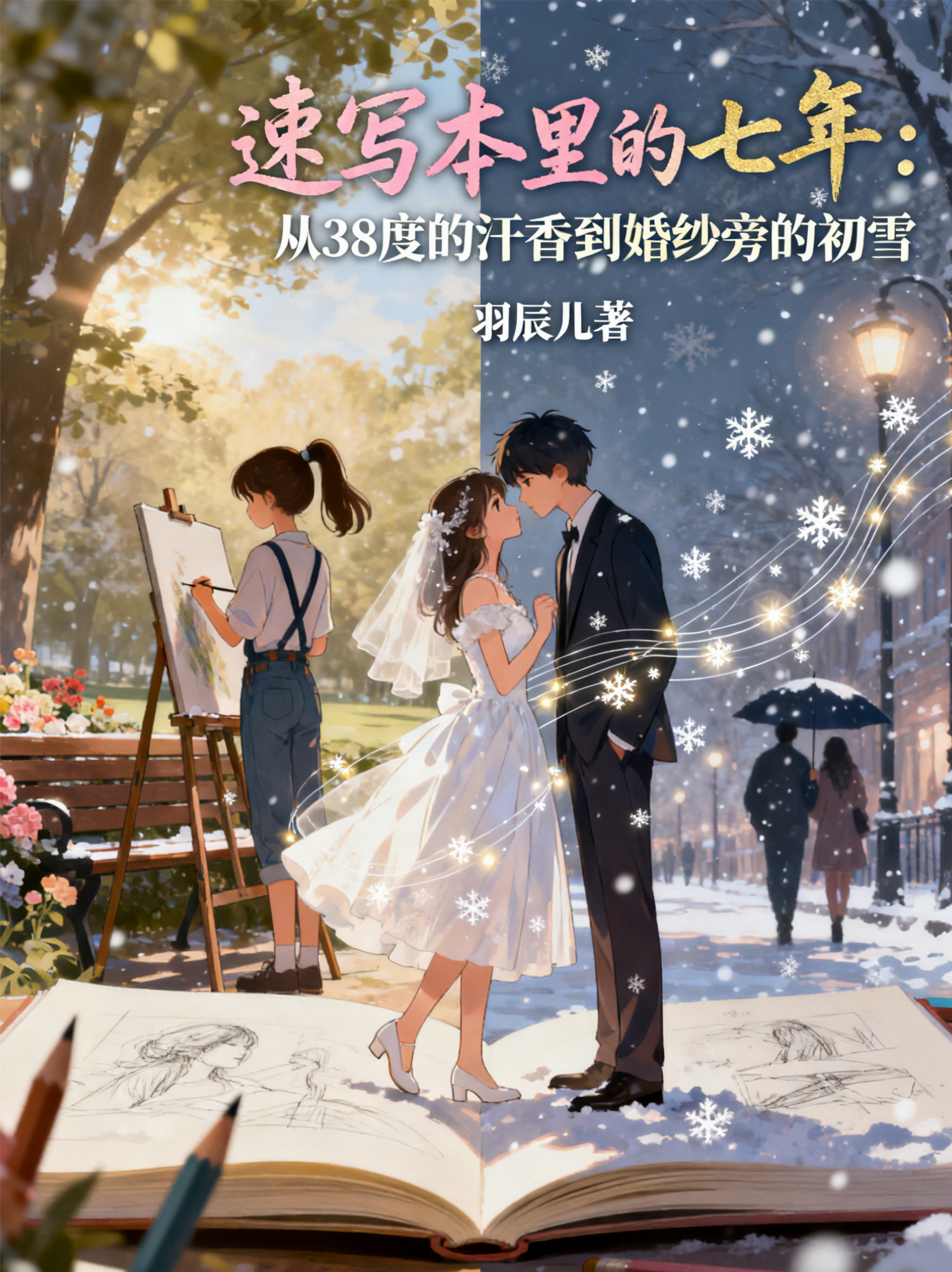 速写本里的七年：从38度的汗香到婚纱旁的初雪