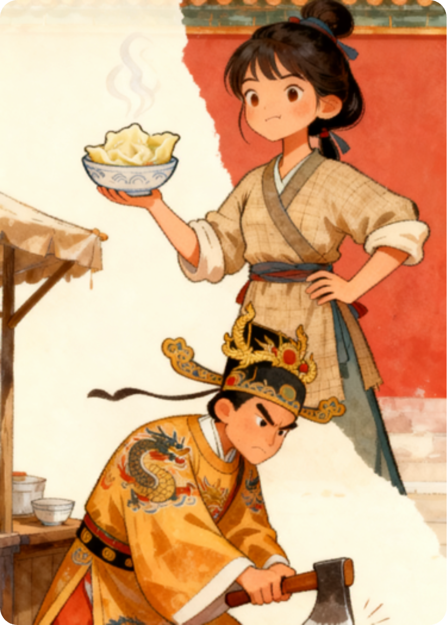 一碗馄饨拐个皇帝当帮工